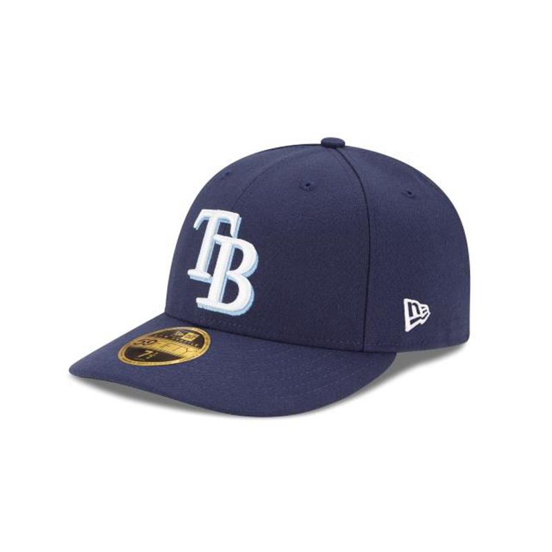 MLB Tampa Bay Rays Authentic Collection Low Profile 59Fifty Fitted (MIK0421) - Blue New Era Caps